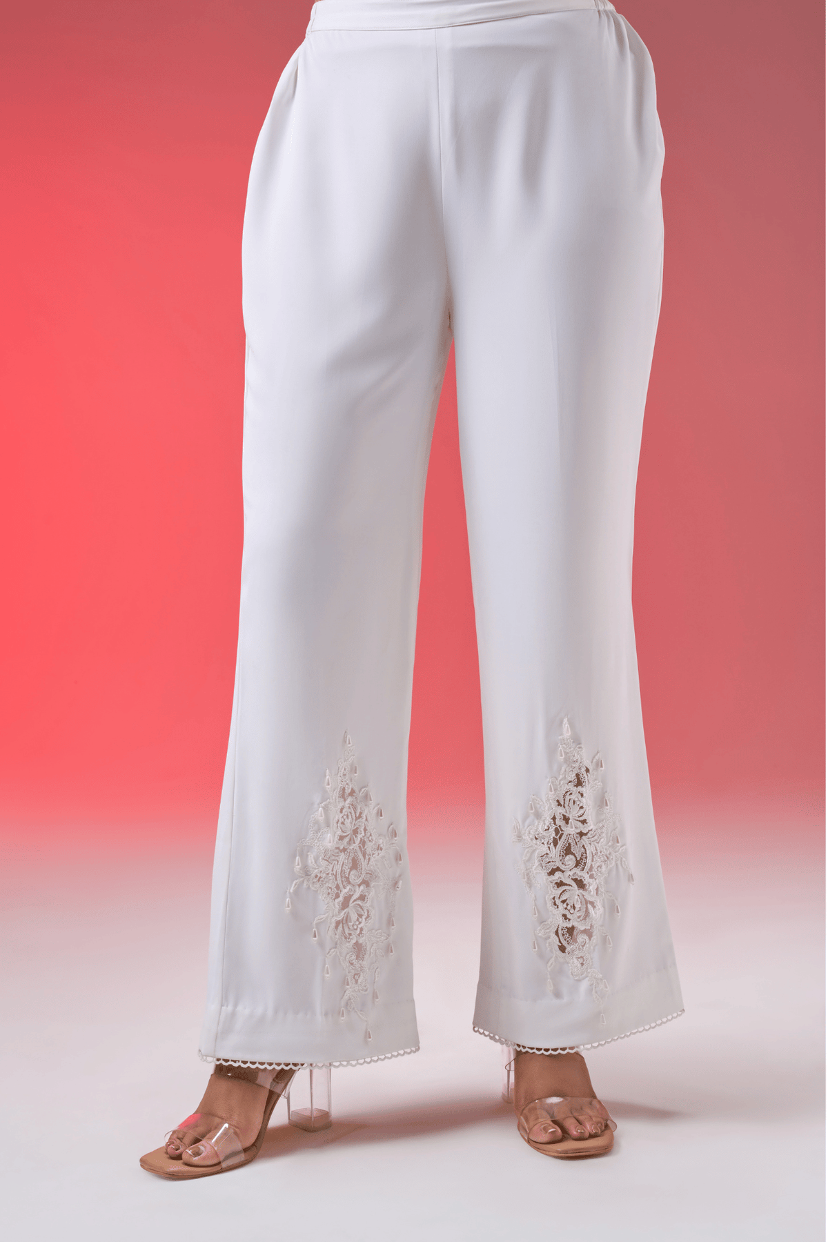 HEM LACE FORMAL PANTS