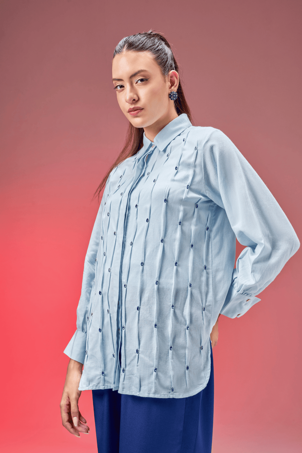 BLUE FIREFLY LINEN SHIRT