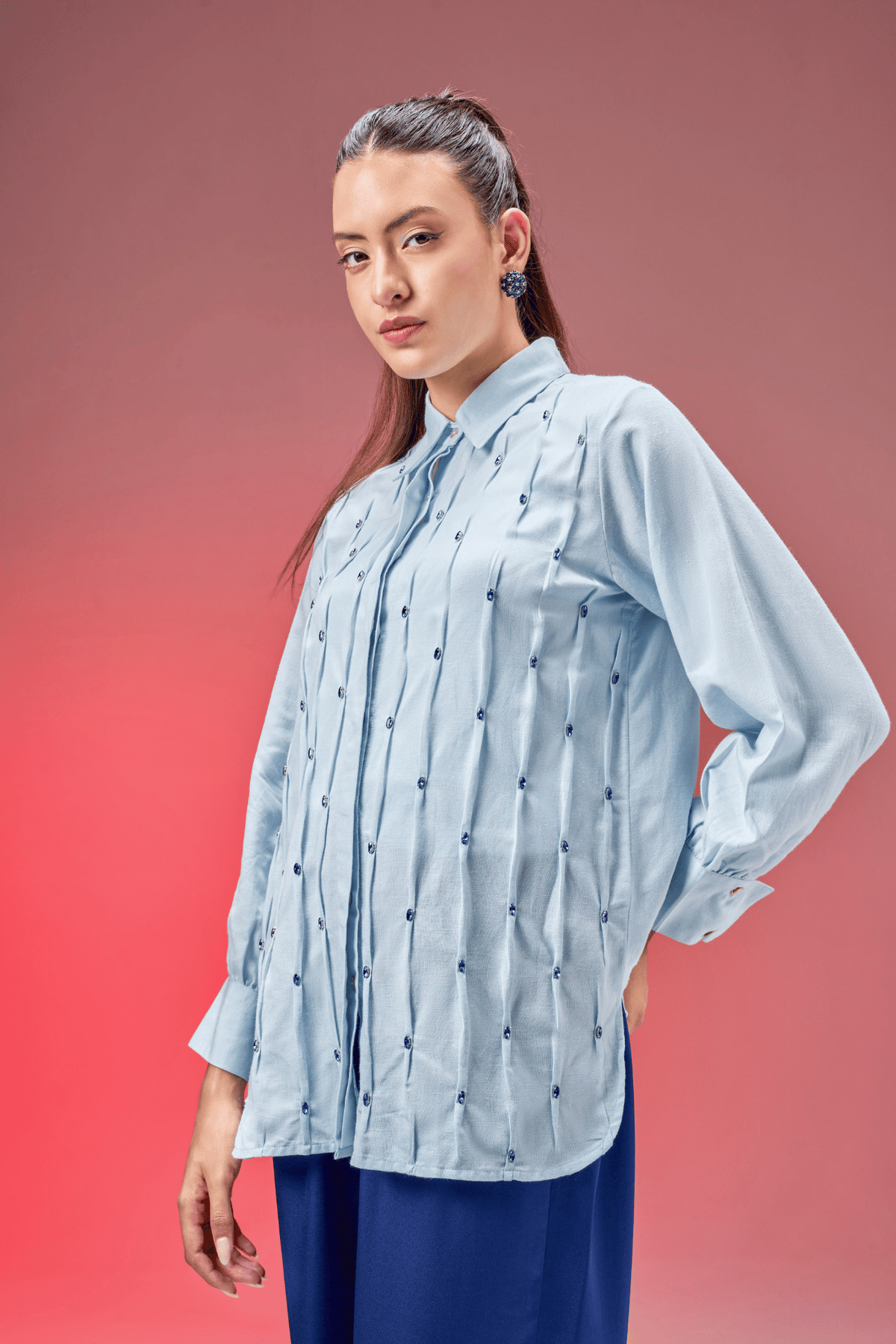 BLUE FIREFLY LINEN SHIRT