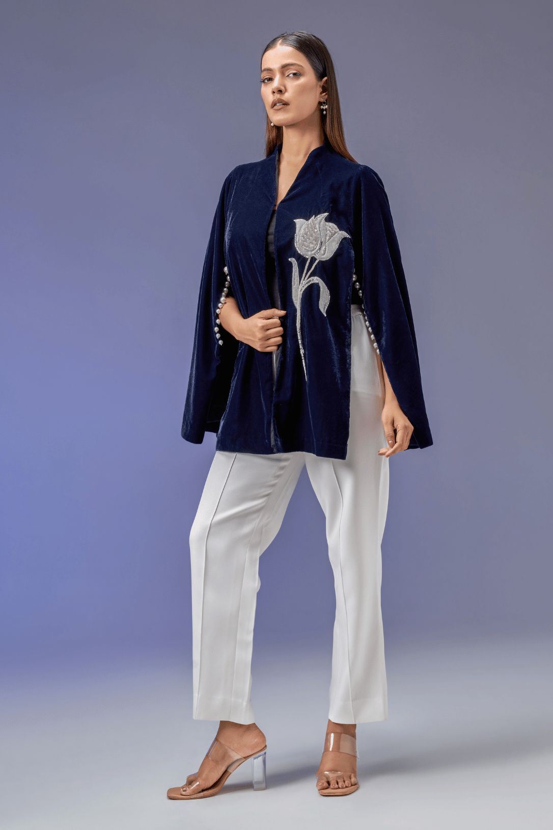 TULIP VELVET CAPE
