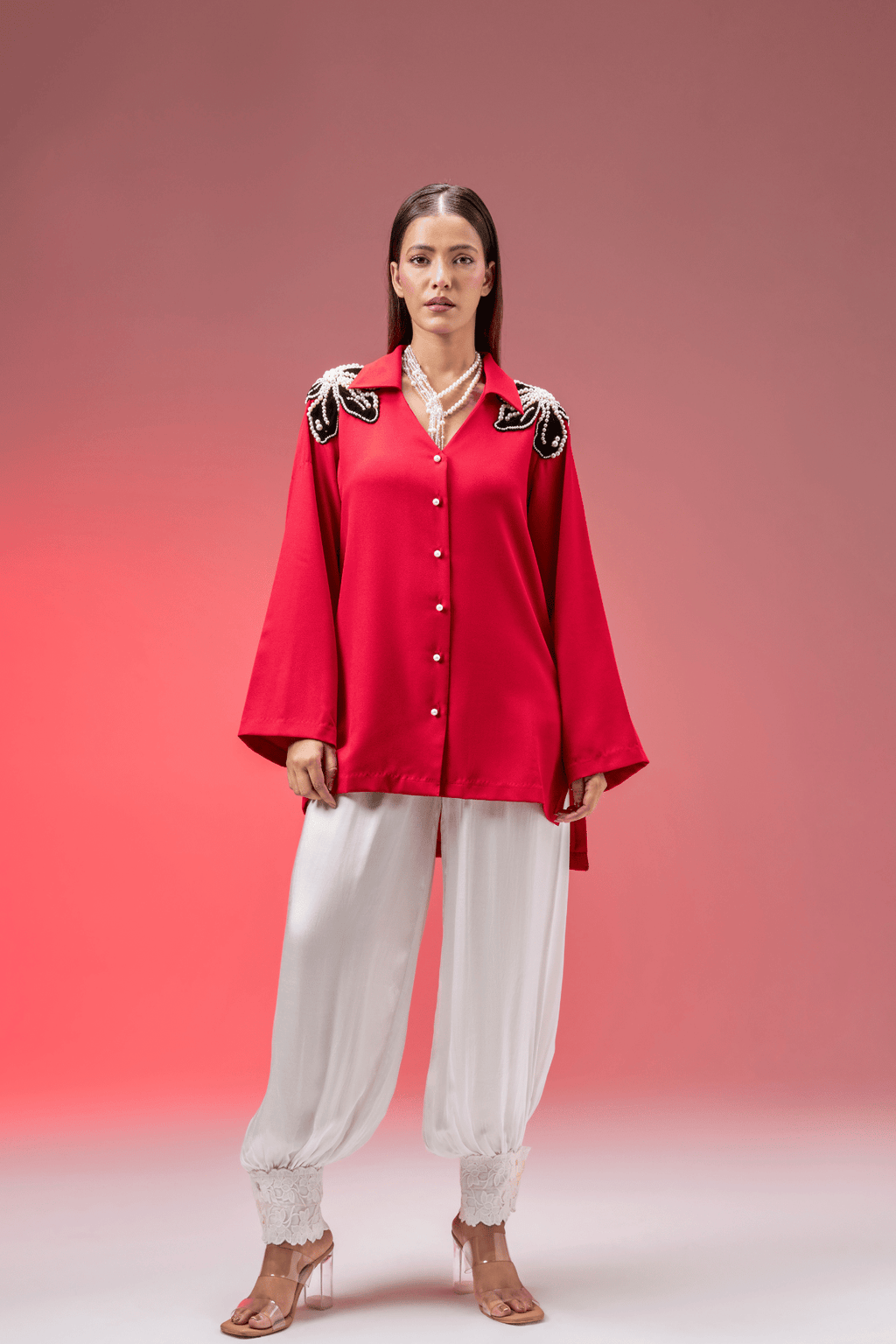RED JEWEL SHIRT