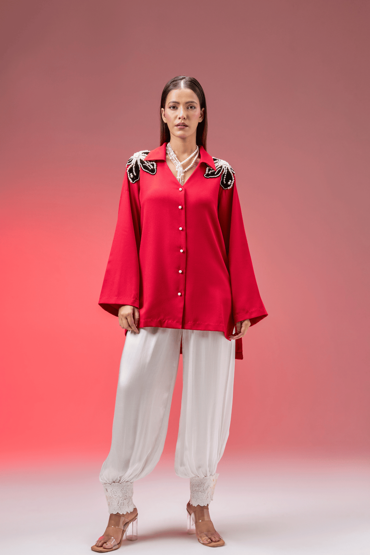 RED JEWEL SHIRT
