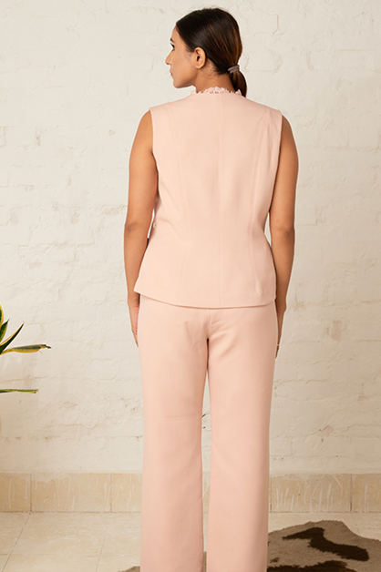 Classic formal Waist Coat Set — back view | Haus of Handmade