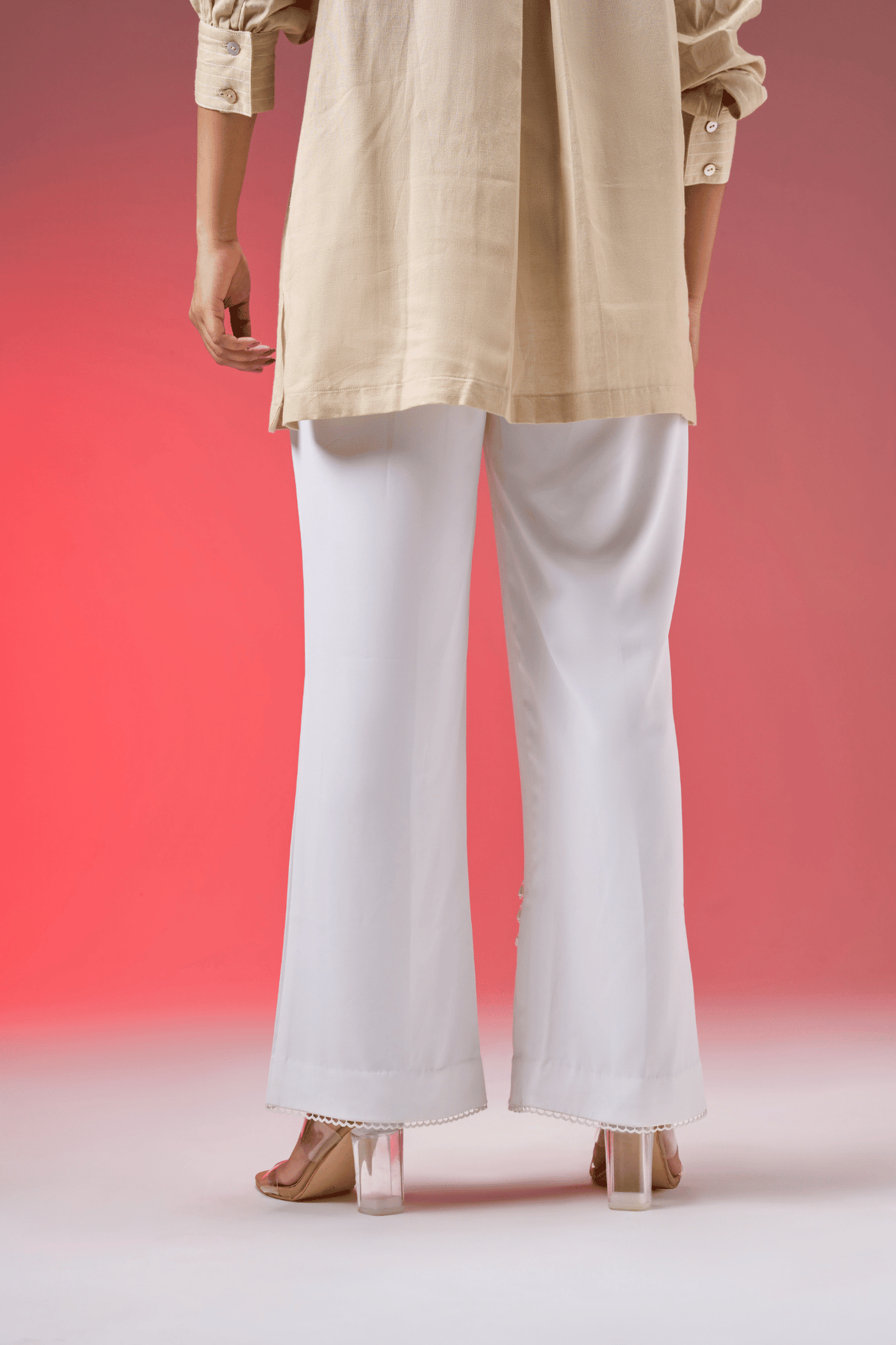 HEM LACE FORMAL PANTS