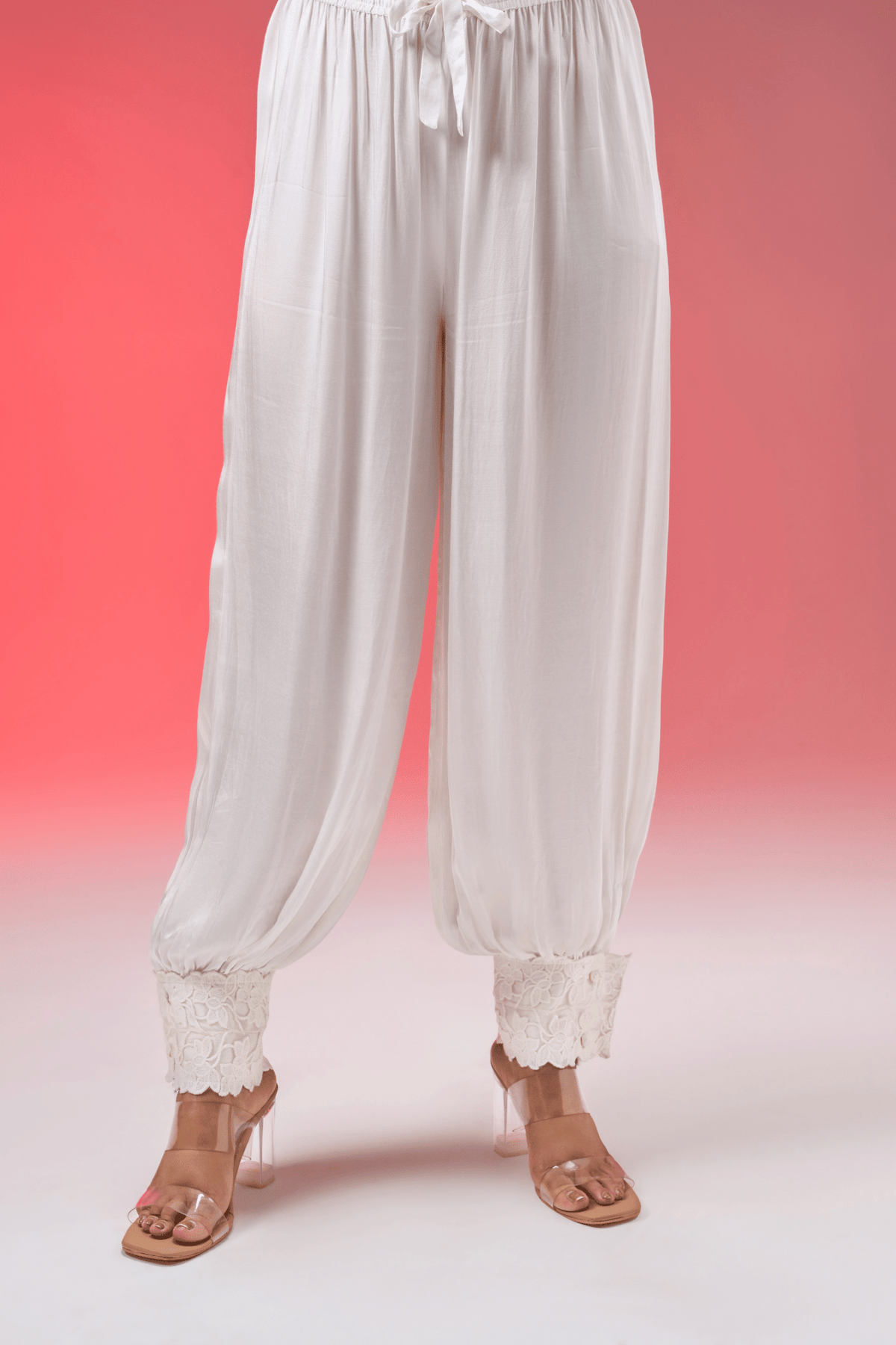 HAREM WHITE PANTS
