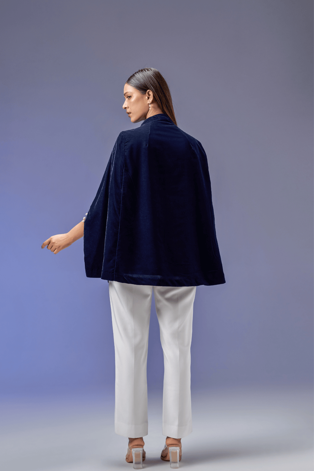 TULIP VELVET CAPE