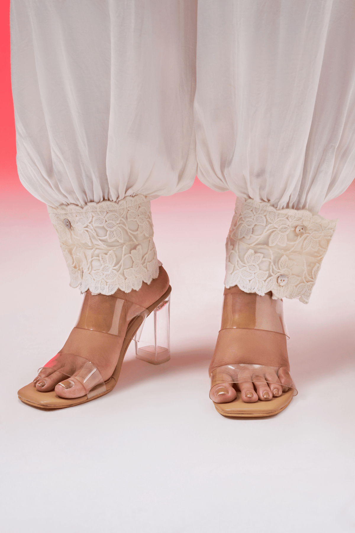 HAREM WHITE PANTS