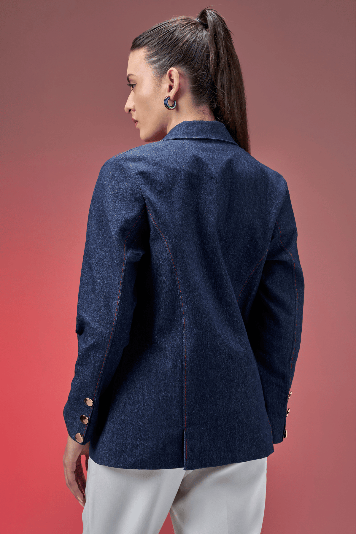 BEAD DENIM JACKET