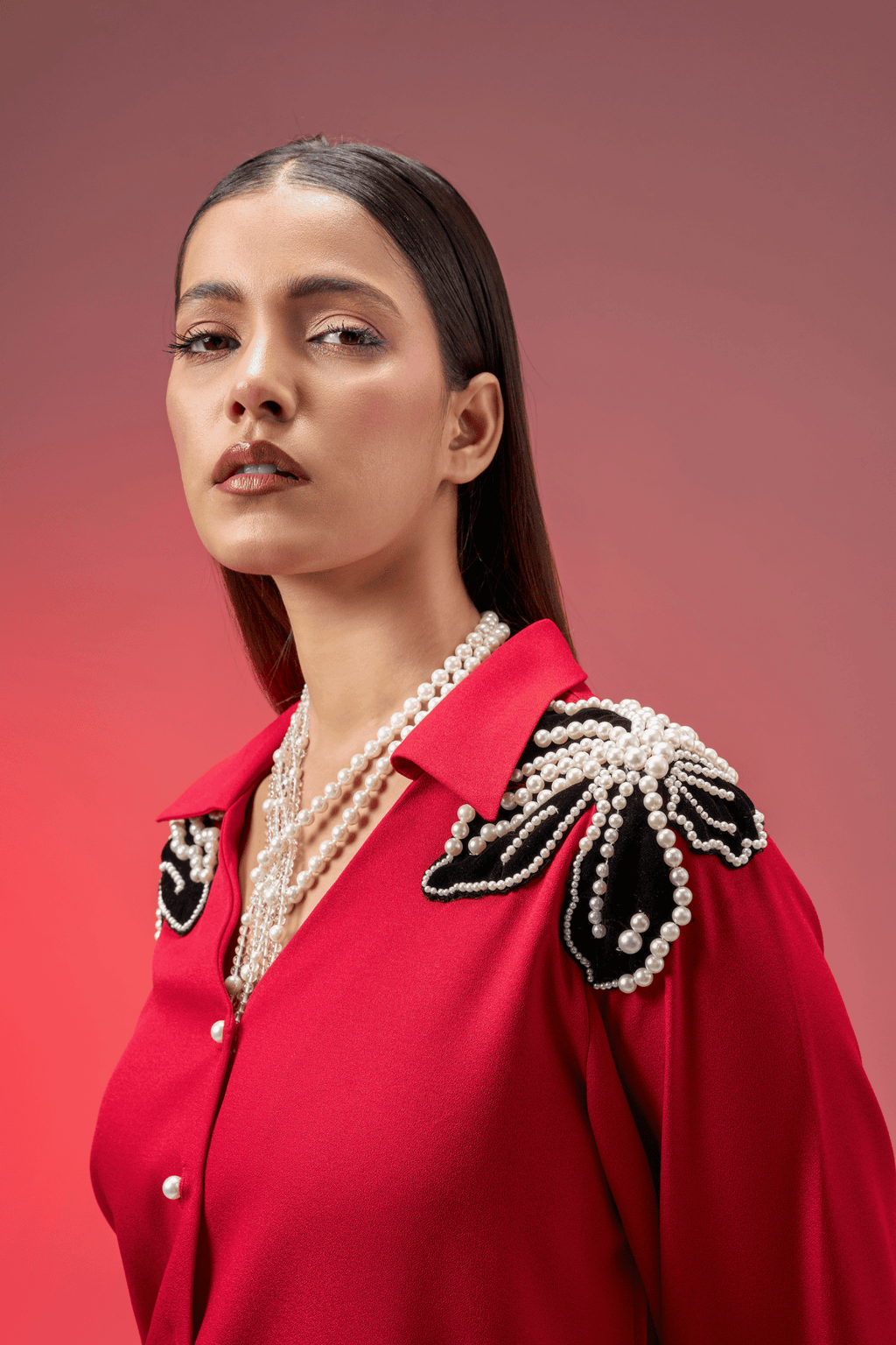 RED JEWEL SHIRT
