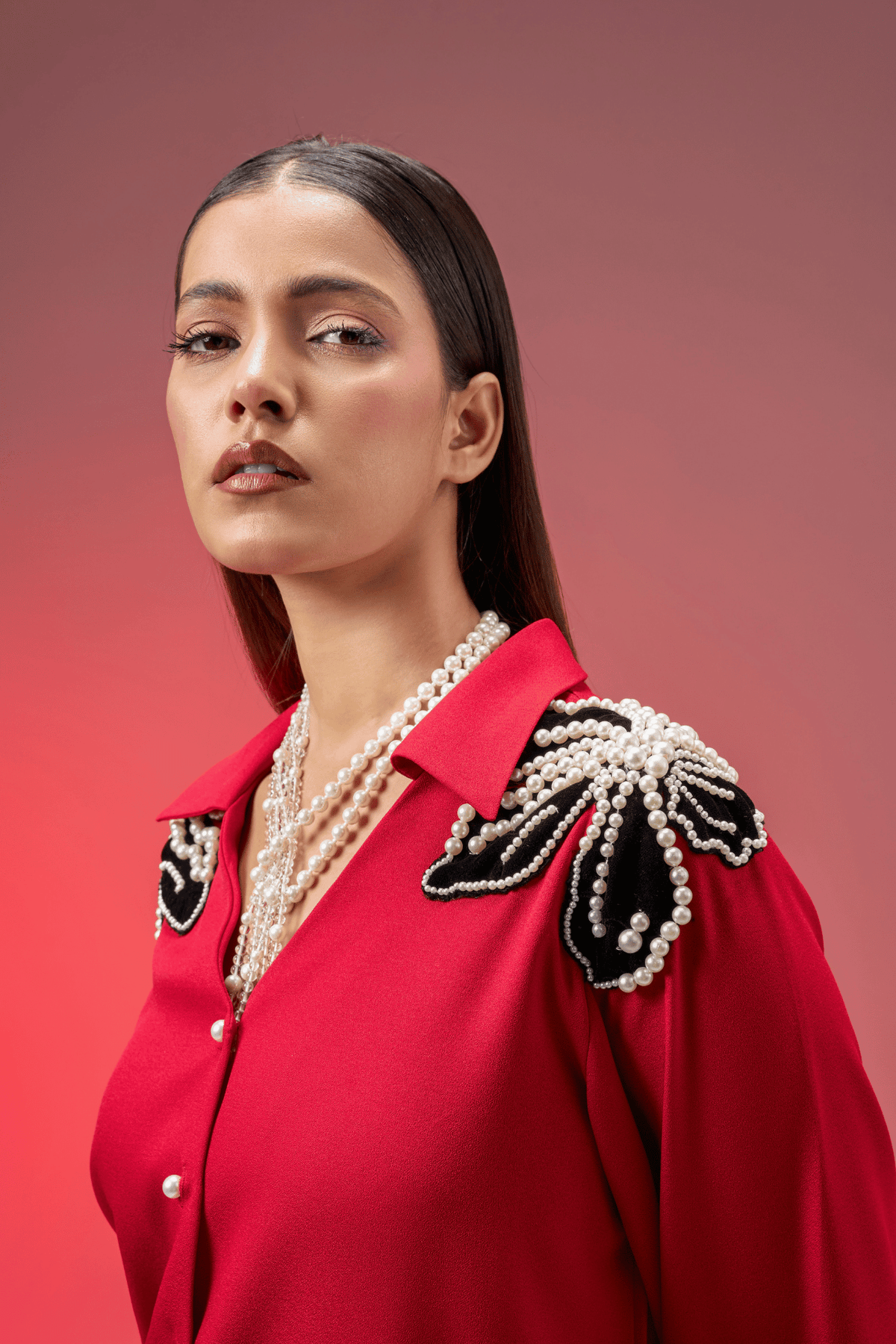 RED JEWEL SHIRT