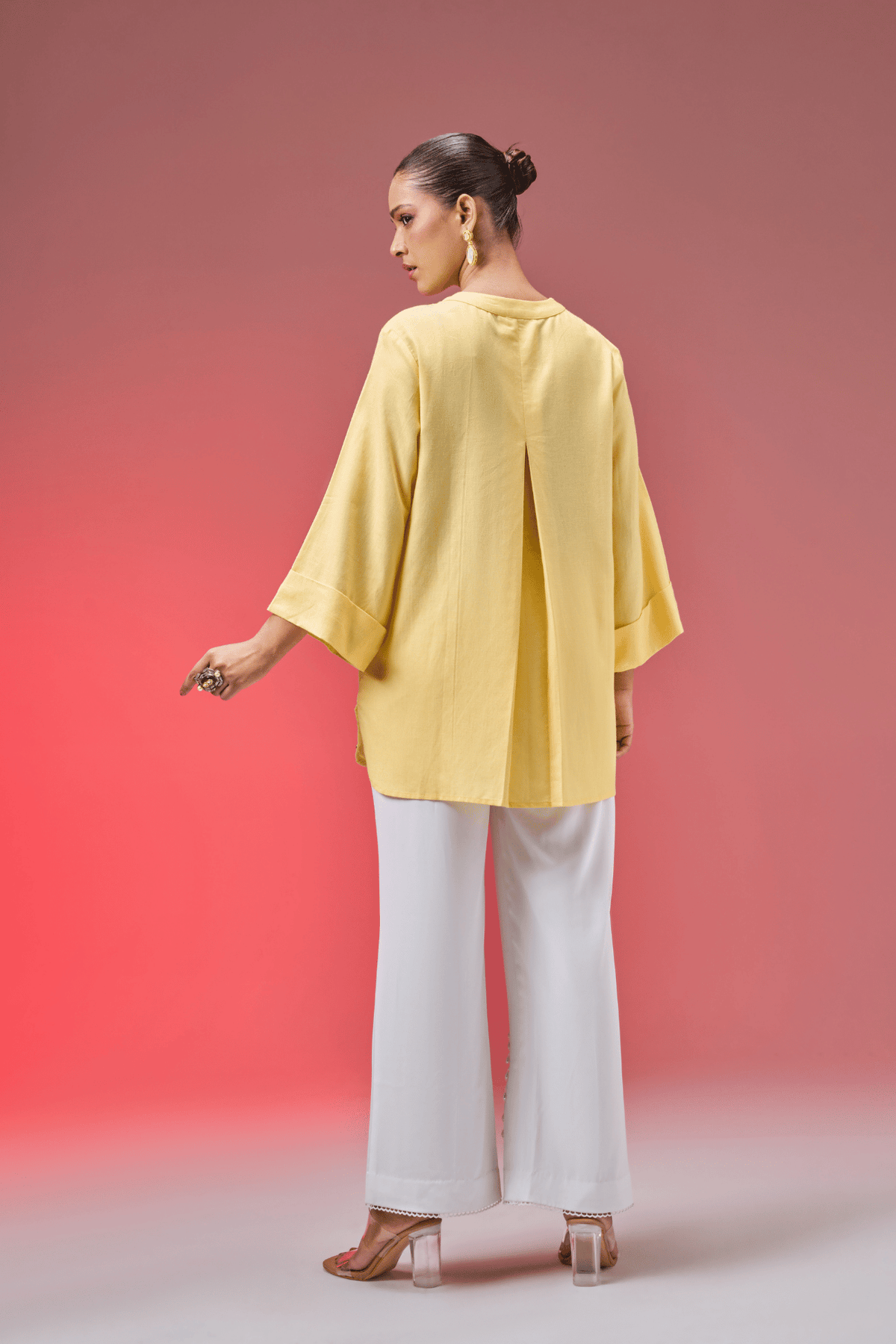 YELLOW FIREFLY LINEN SHRT