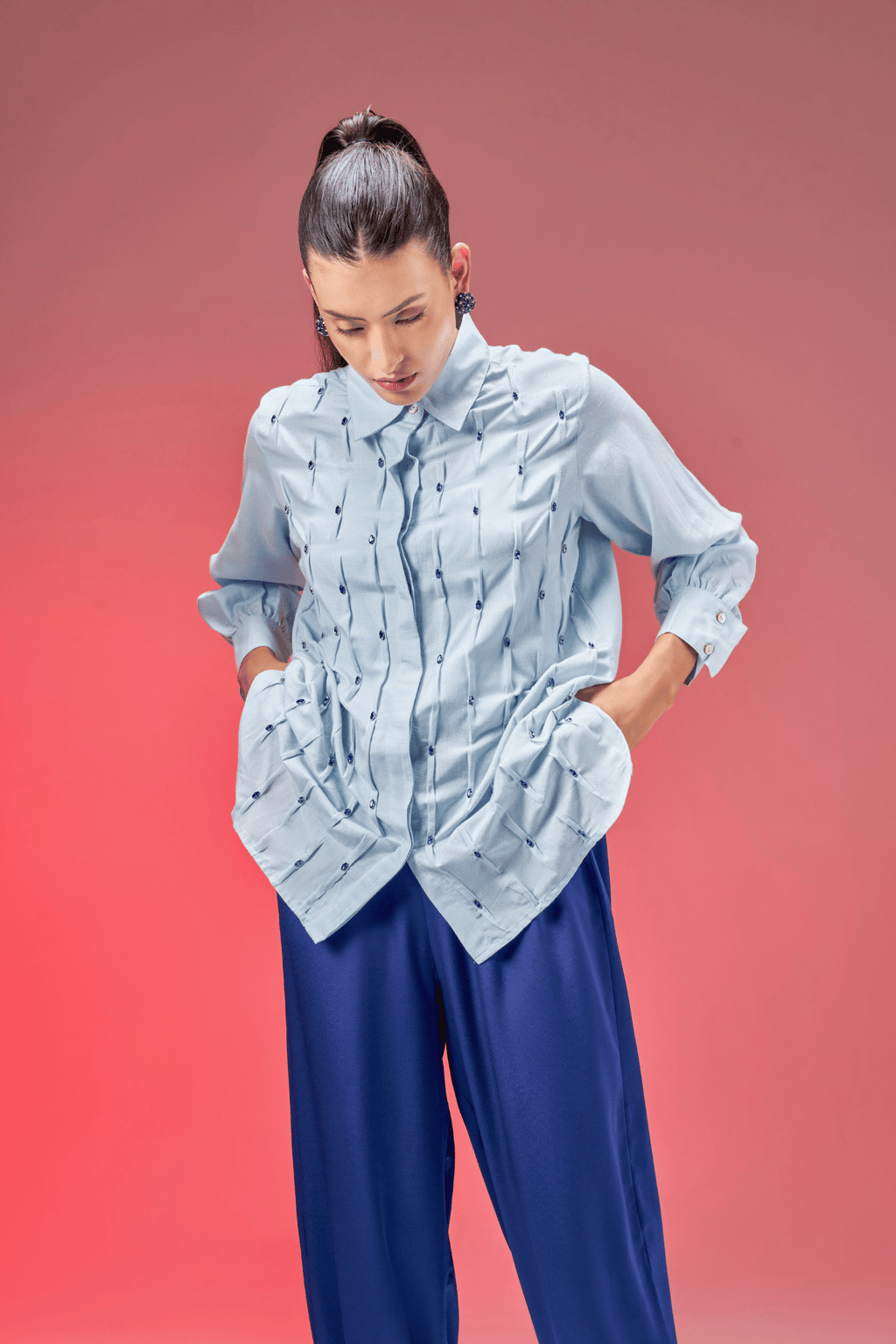 BLUE FIREFLY LINEN SHIRT