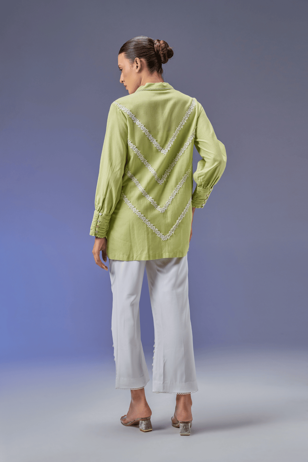 PISTACHIO LINEN SHIRT