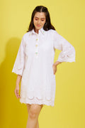 FAIRY cotton schiffli dress — front view | Haus of Handmade