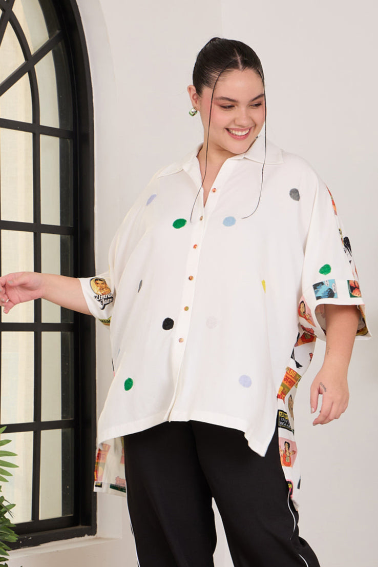 FAVOURITE Crepe One-Size Shirt — front view | Haus of Handmade