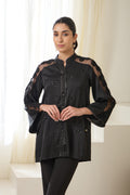 DEW Sequined Formal Crepe Shirt — front view | Haus of Handmade