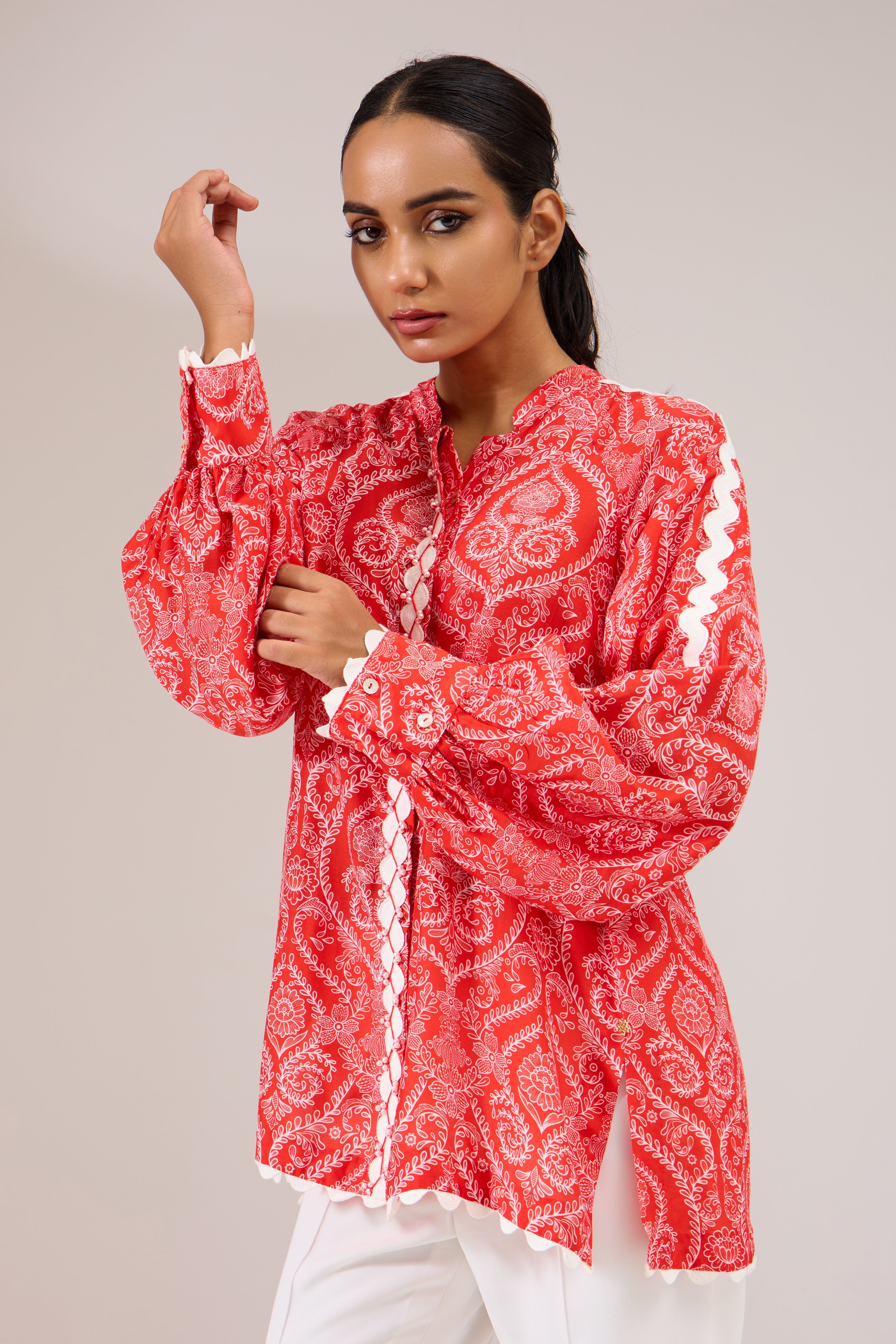 Laetitia Printed Modal Shirt