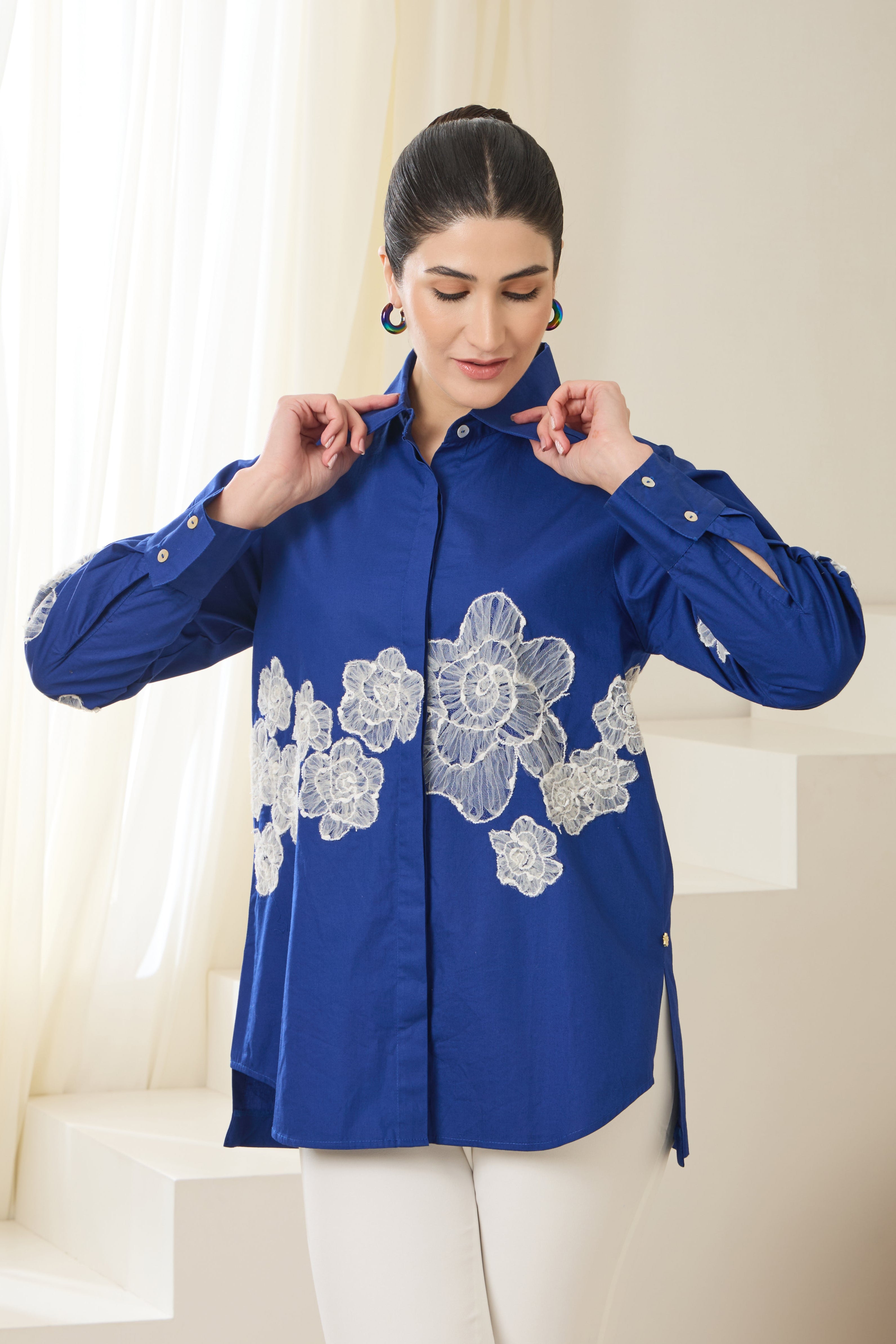 FANTASY Poplin Shirt — front view | Haus of Handmade