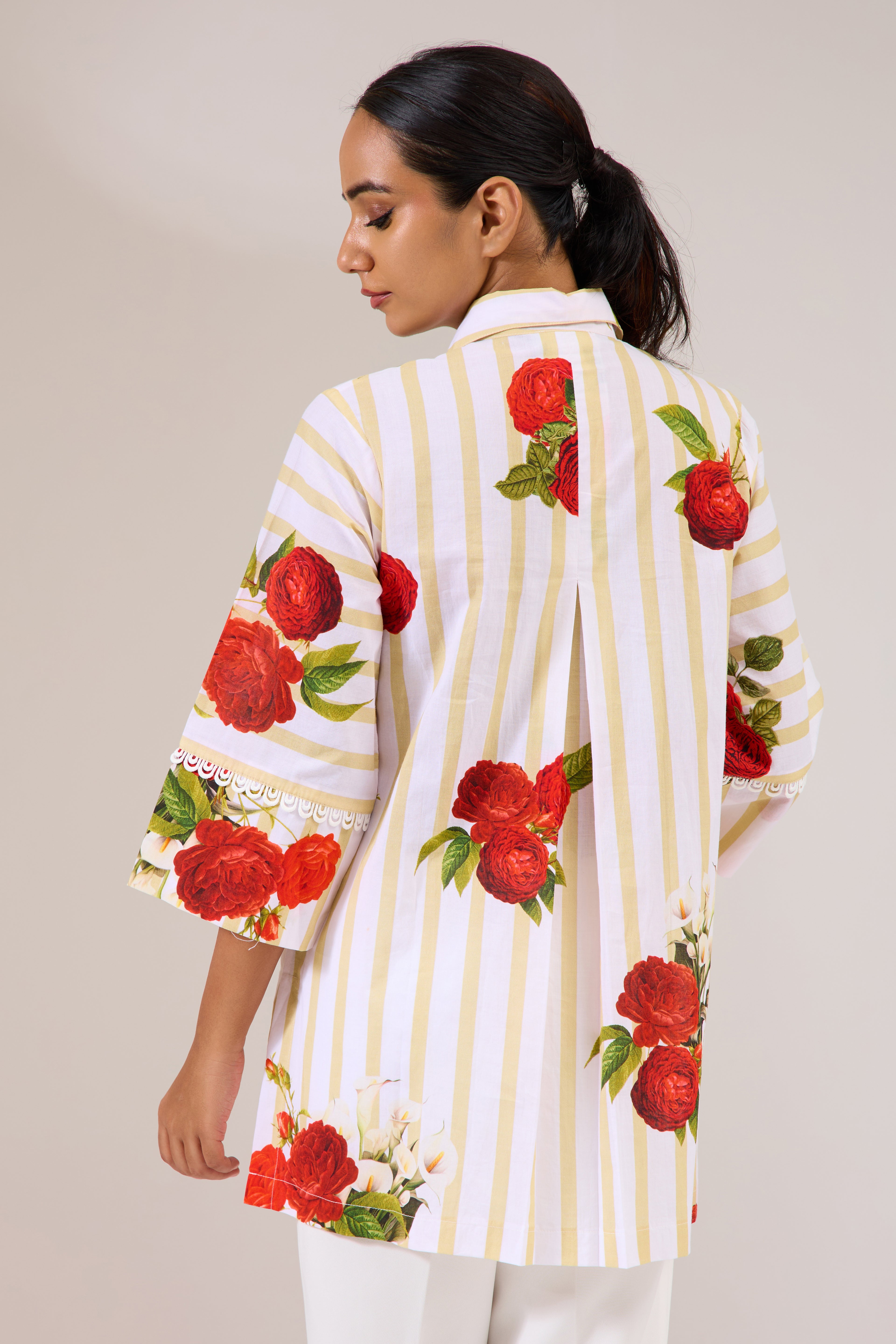 Darose Printed Cotton Shirt