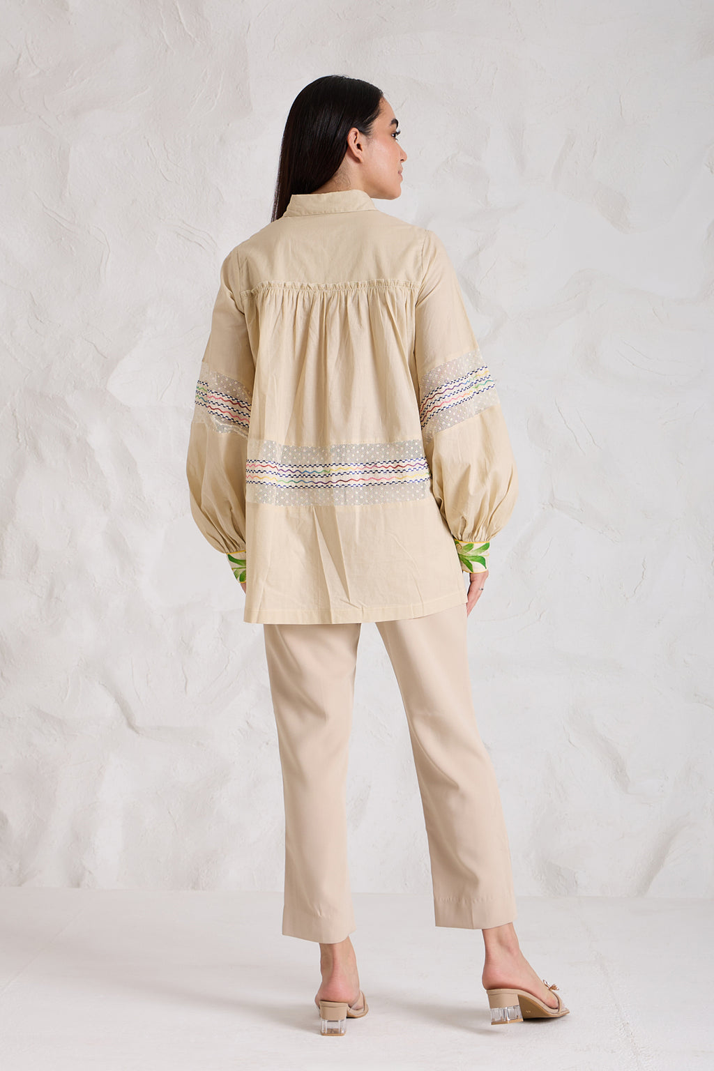 Ecru Cotton Shirt
