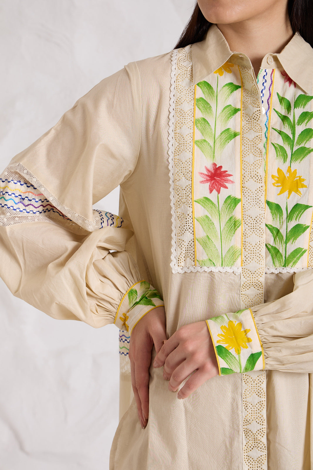 Ecru Cotton Shirt