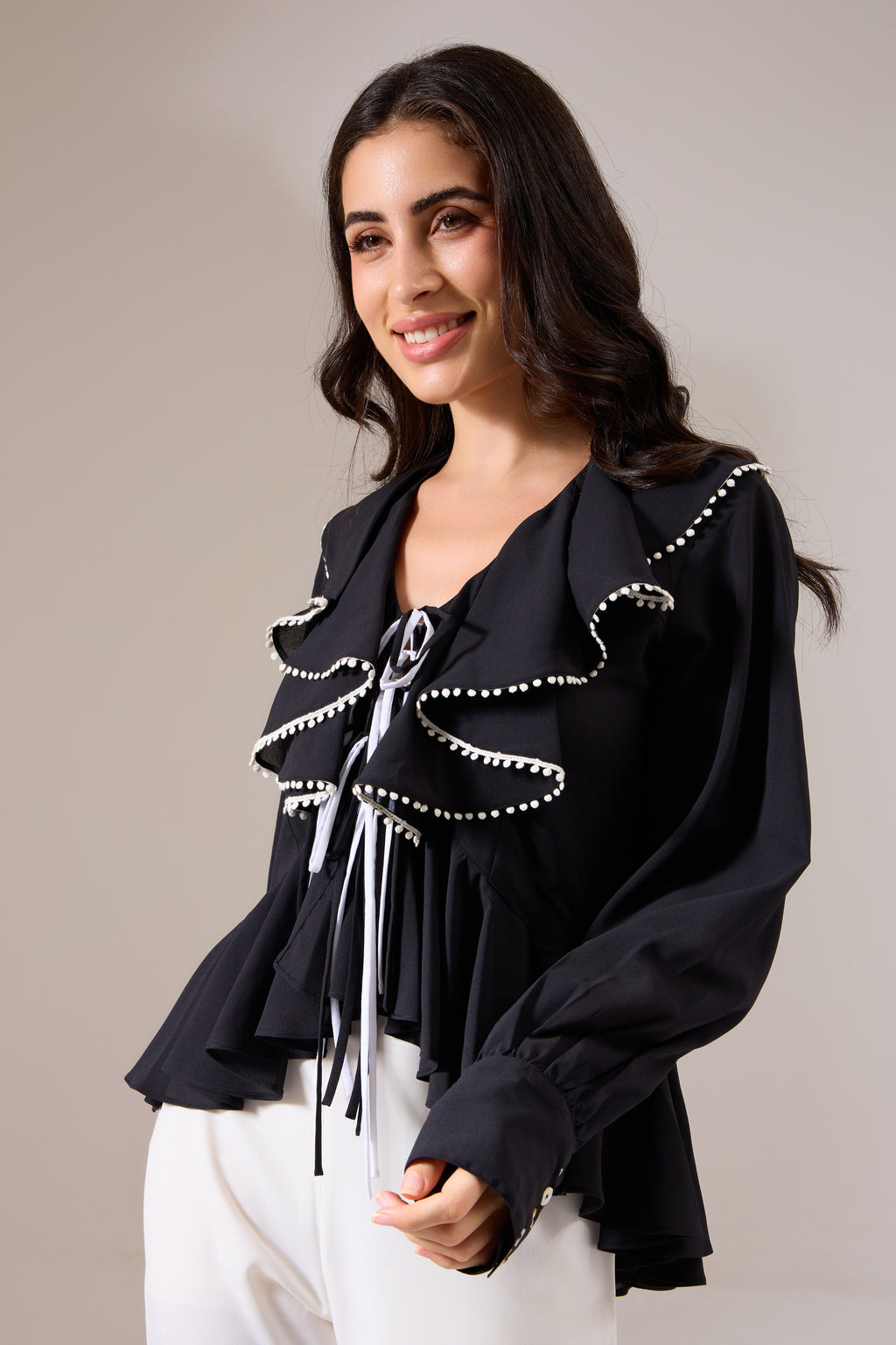 URBANFLIRT Black top — back view | Haus of Handmade