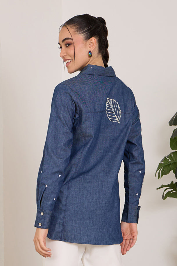 Leaf Denim Shirt