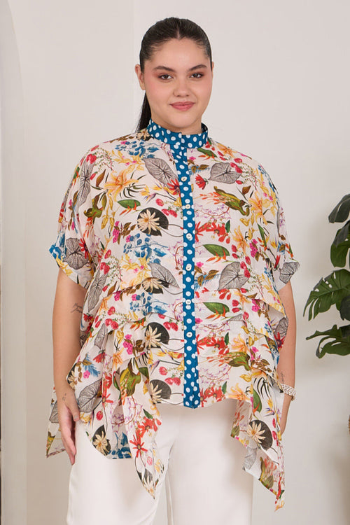 BLUEPOLKA One-Size Shirt — front view | Haus of Handmade