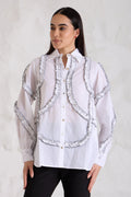 SALT and PEPPER Cotton Shirt — front view | Haus of Handmade