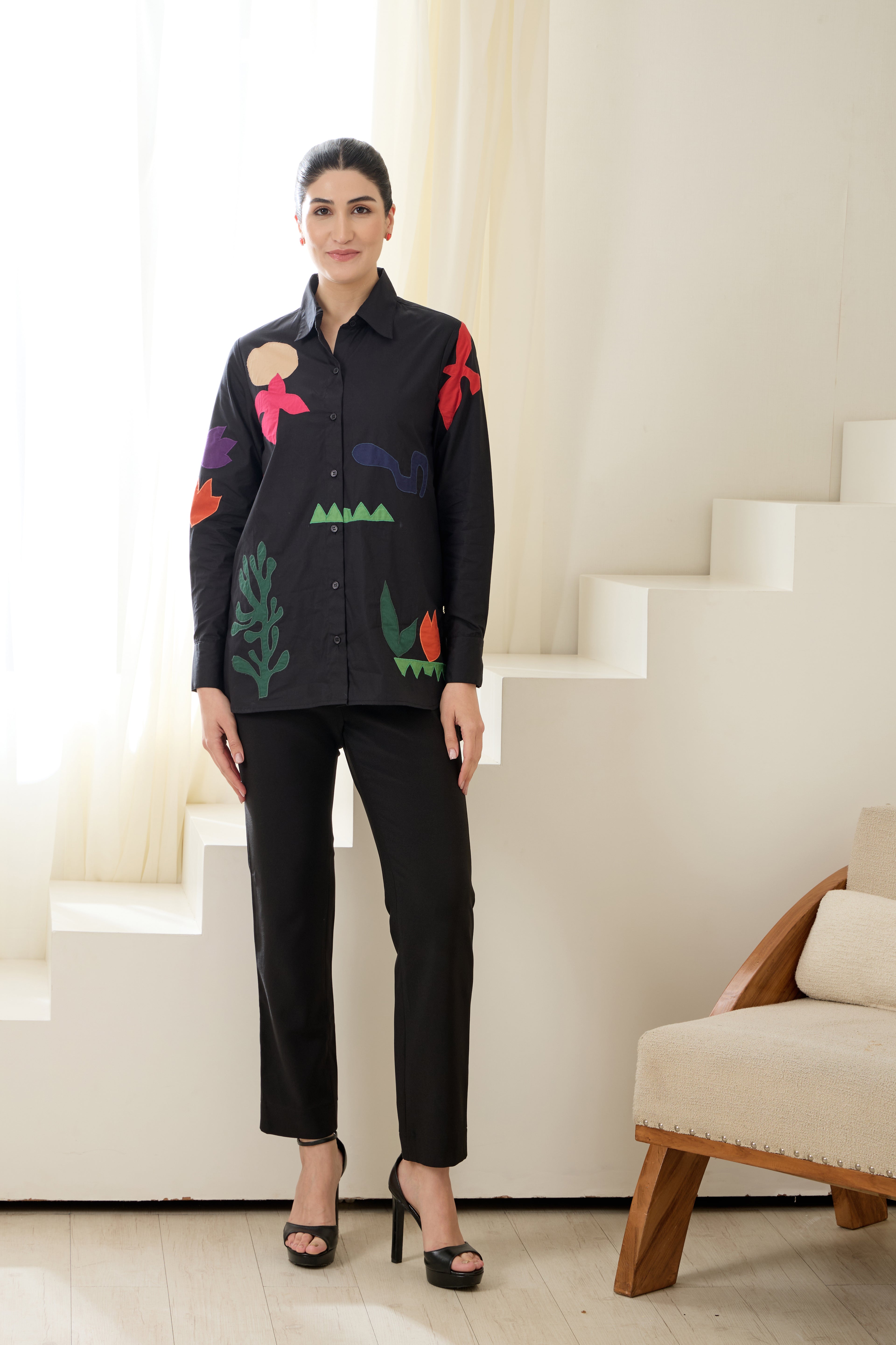 Matisse Applique Poplin Shirt