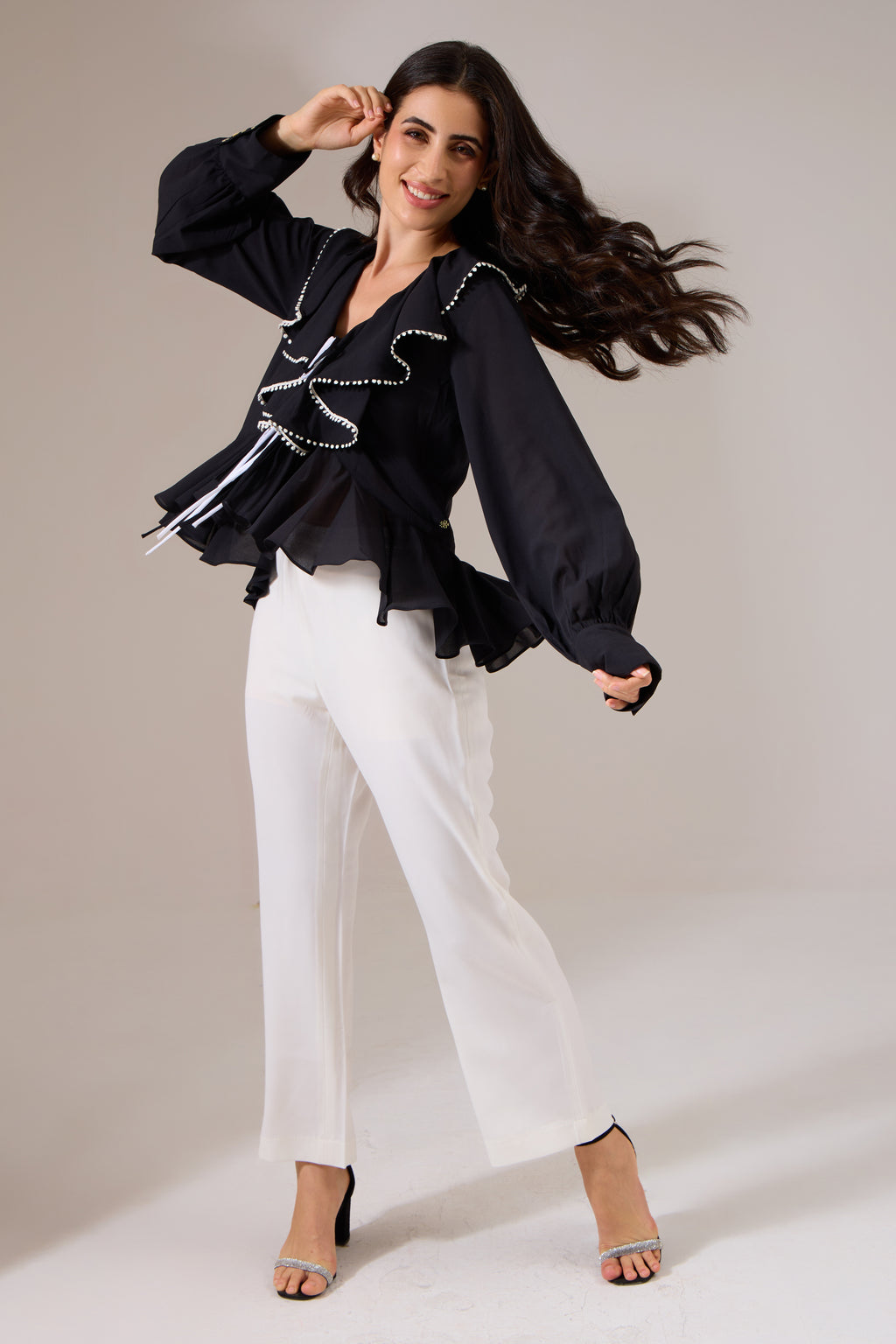 URBANFLIRT Black top — side view | Haus of Handmade