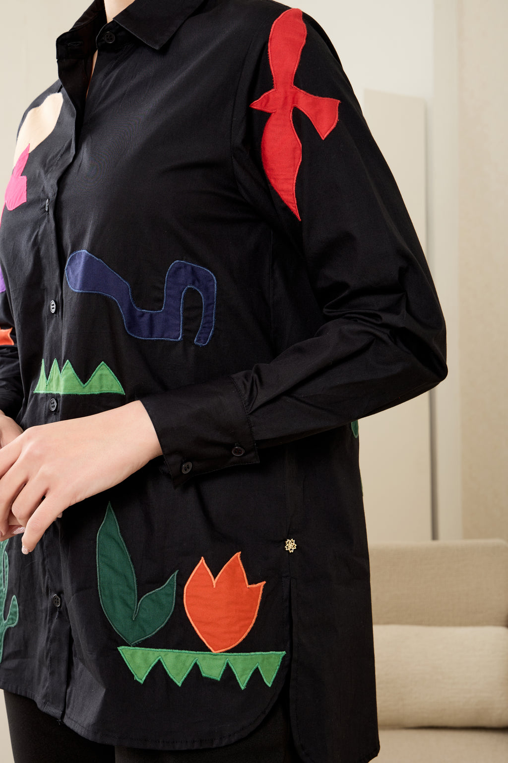 Matisse Applique Poplin Shirt