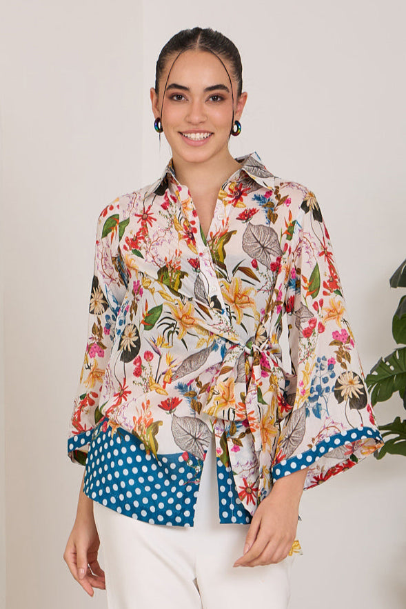 POLKATIE Shirt — front view | Haus of Handmade