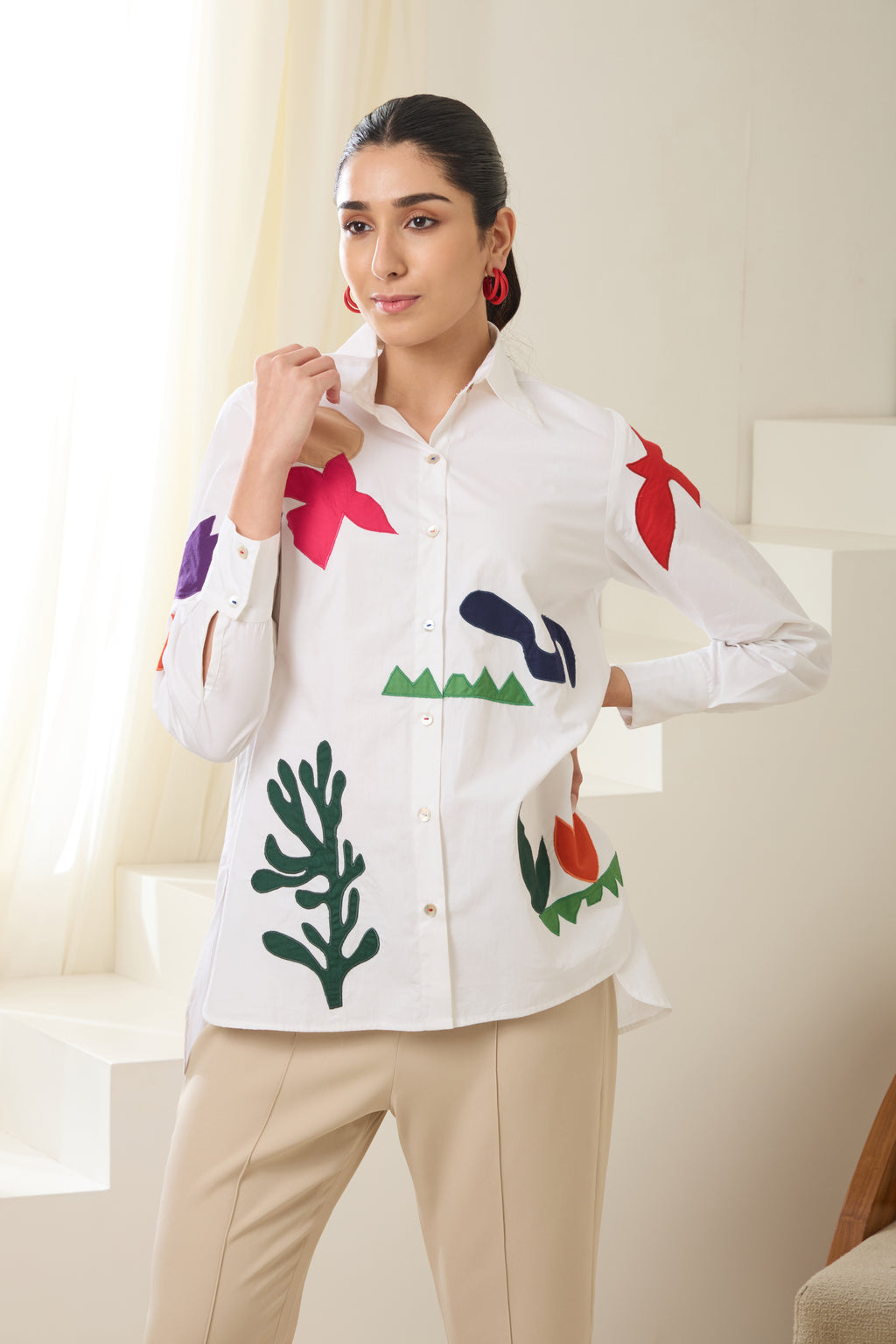 Matisse Applique Poplin Shirt