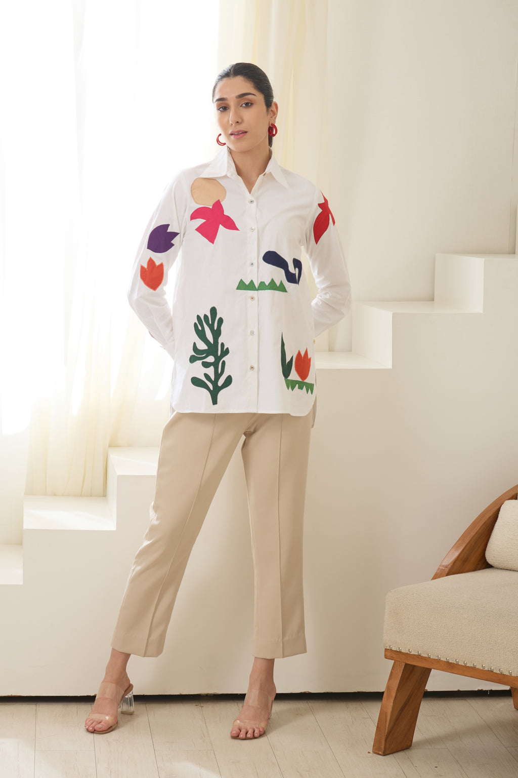 Matisse Applique Poplin Shirt
