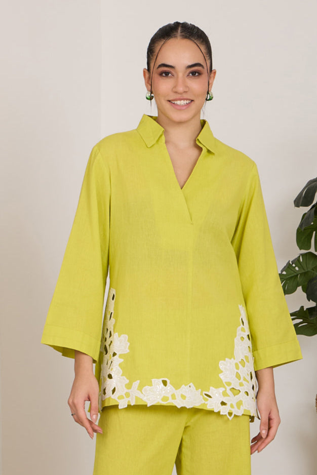 Lemonade Cotton Linen Top