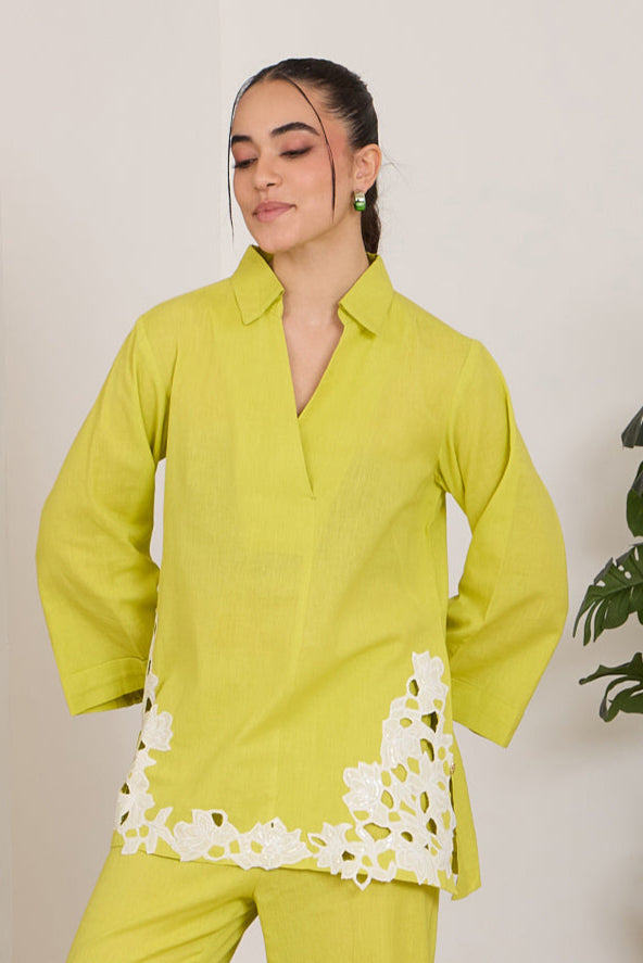 Lemonade Cotton Linen Top
