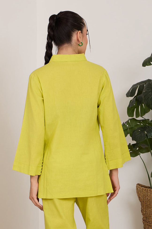 LEMONADE COTTON LINEN TOP