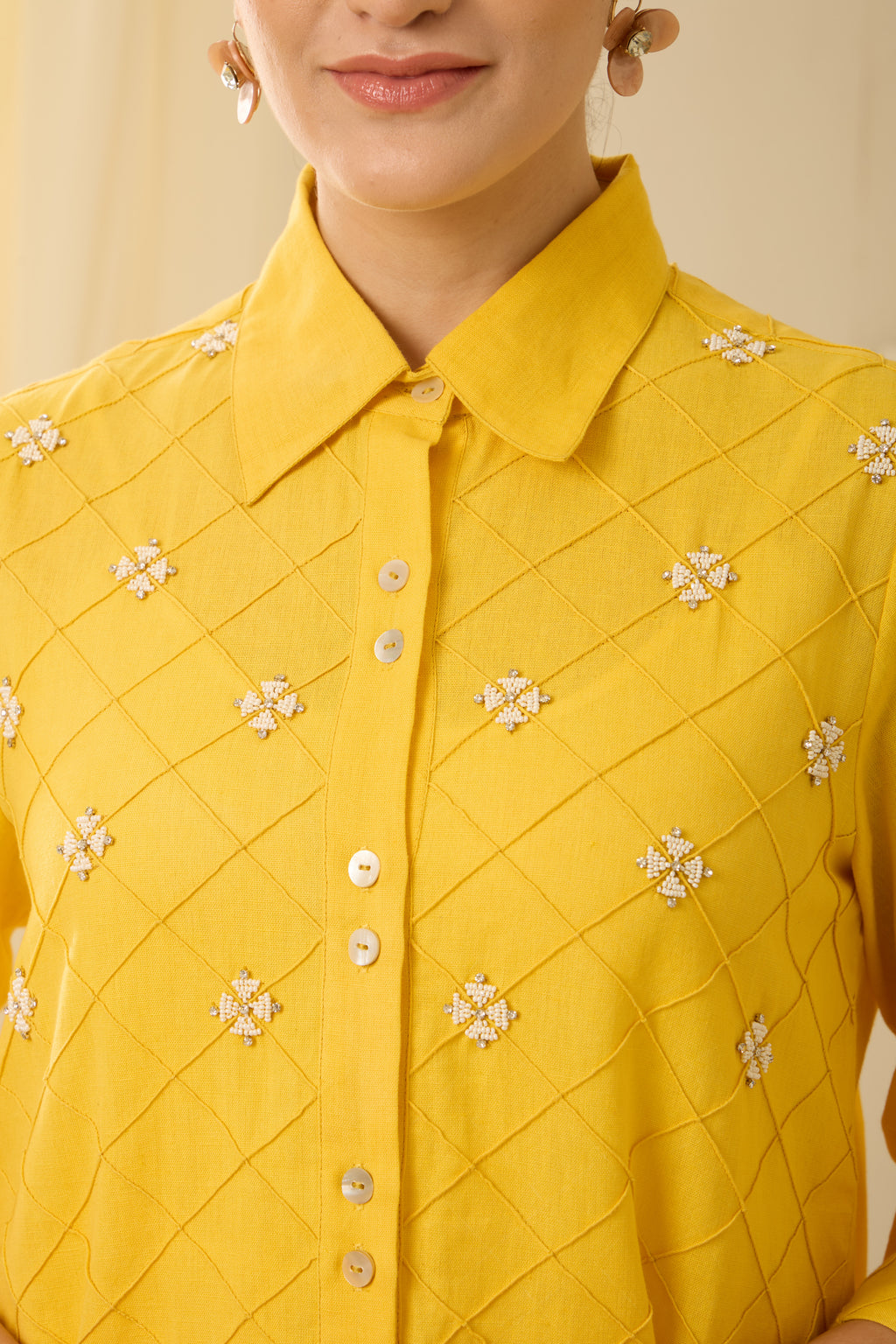 Sundance Sequined Linen Shirt