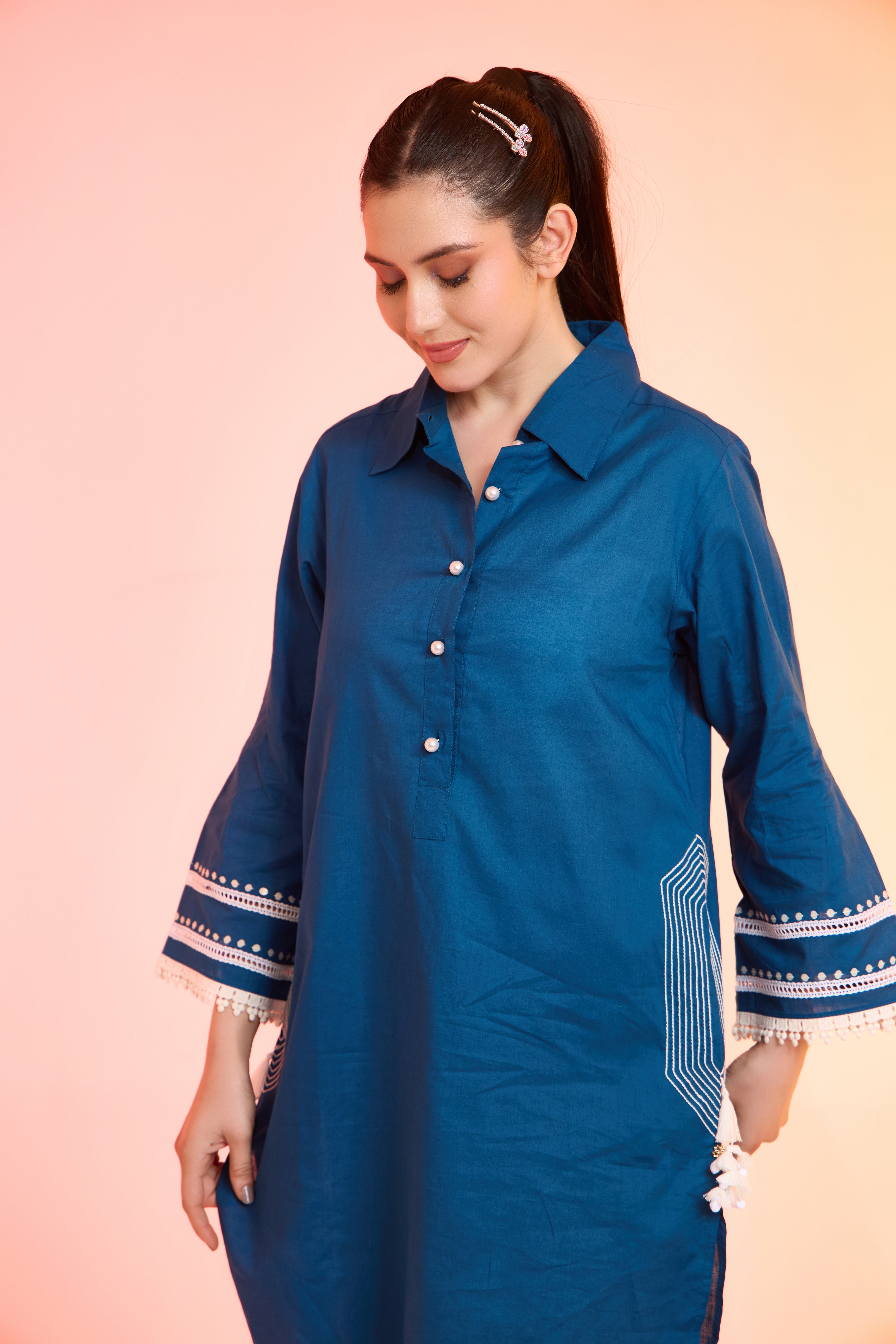 Indiy Cotton Tunic Set