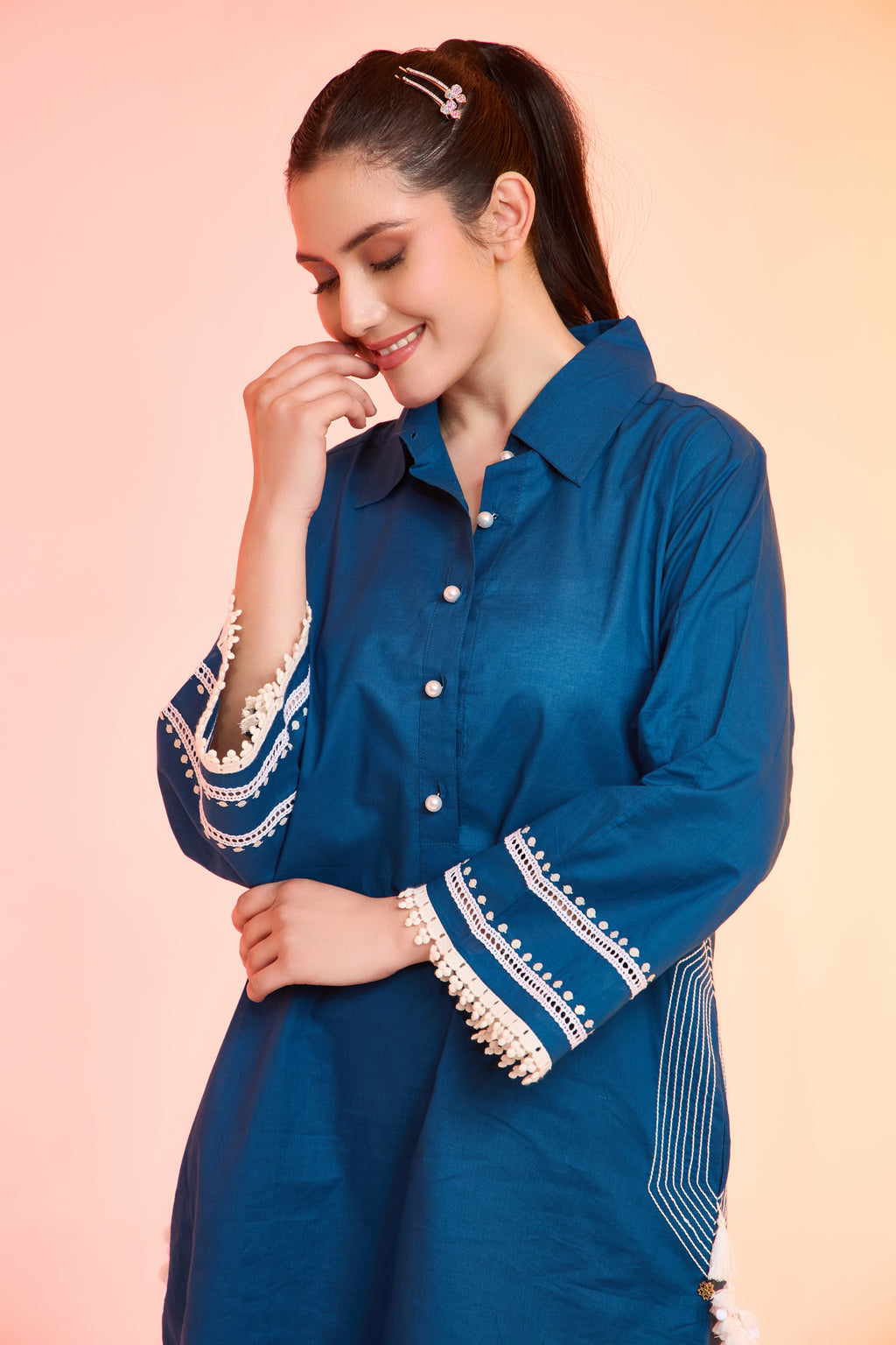 Indiy Cotton Tunic Set