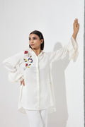 Milady embroidered formal long top — styled view | Haus of Handmade