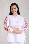 CRISP Cotton Poplin Shirt — front view | Haus of Handmade
