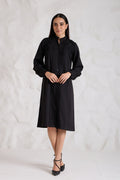 JADE Crepe Dress — front view | Haus of Handmade