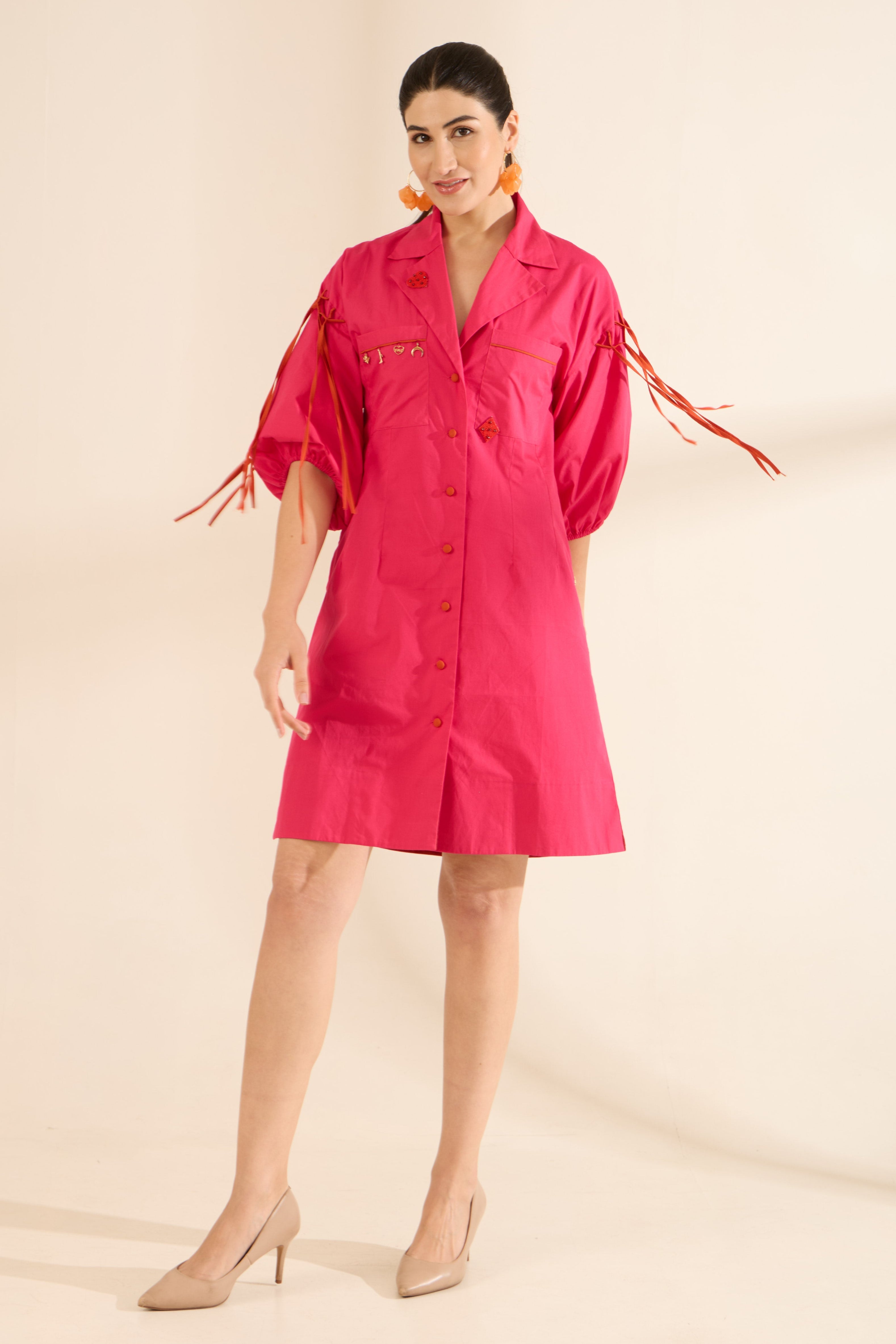 PINQ Poplin Dress — front view | Haus of Handmade
