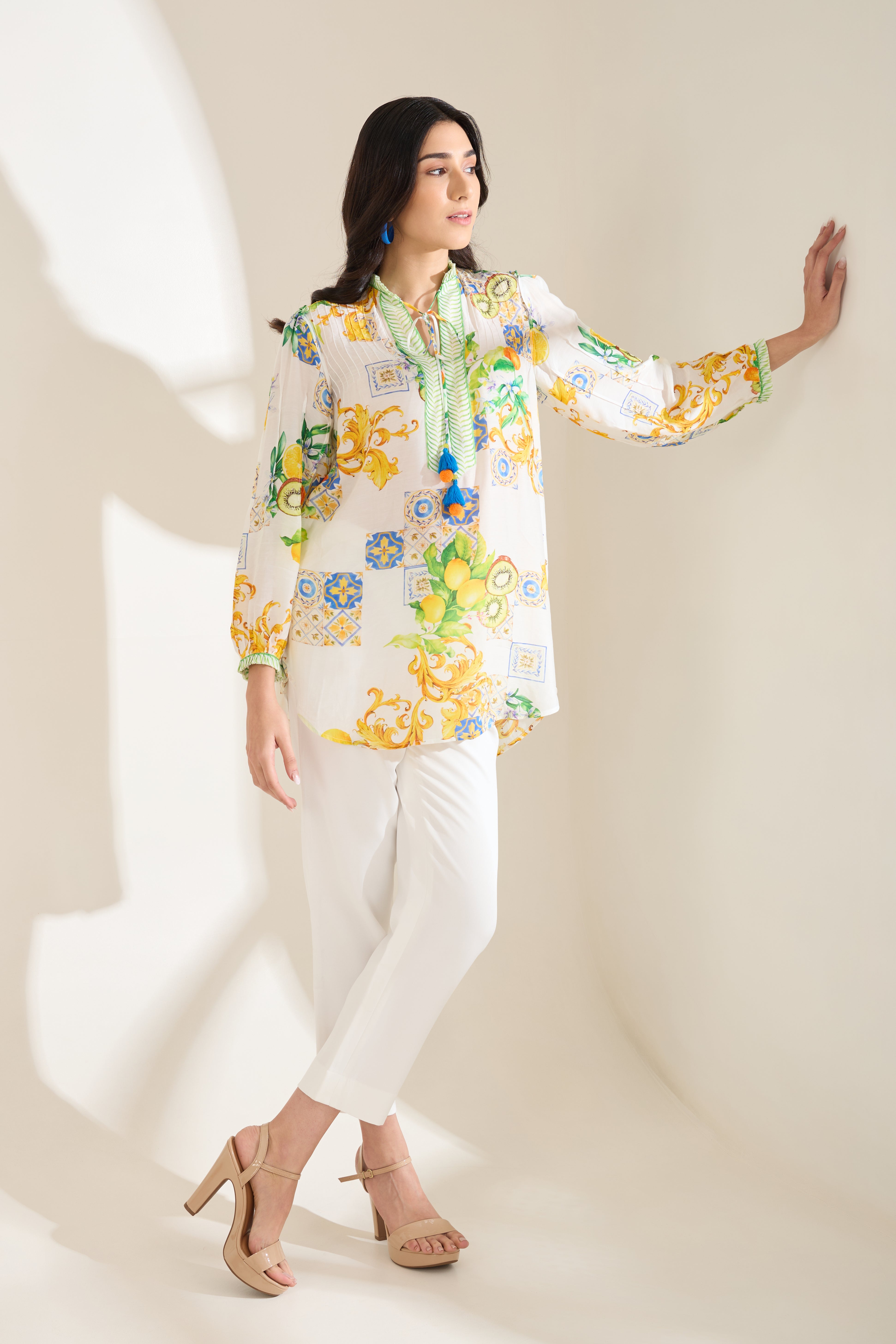 KIWIQ PRINTED MODAL TOP