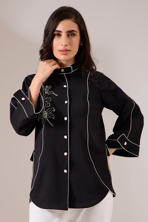 CHROMA formal shirt — side view | Haus of Handmade