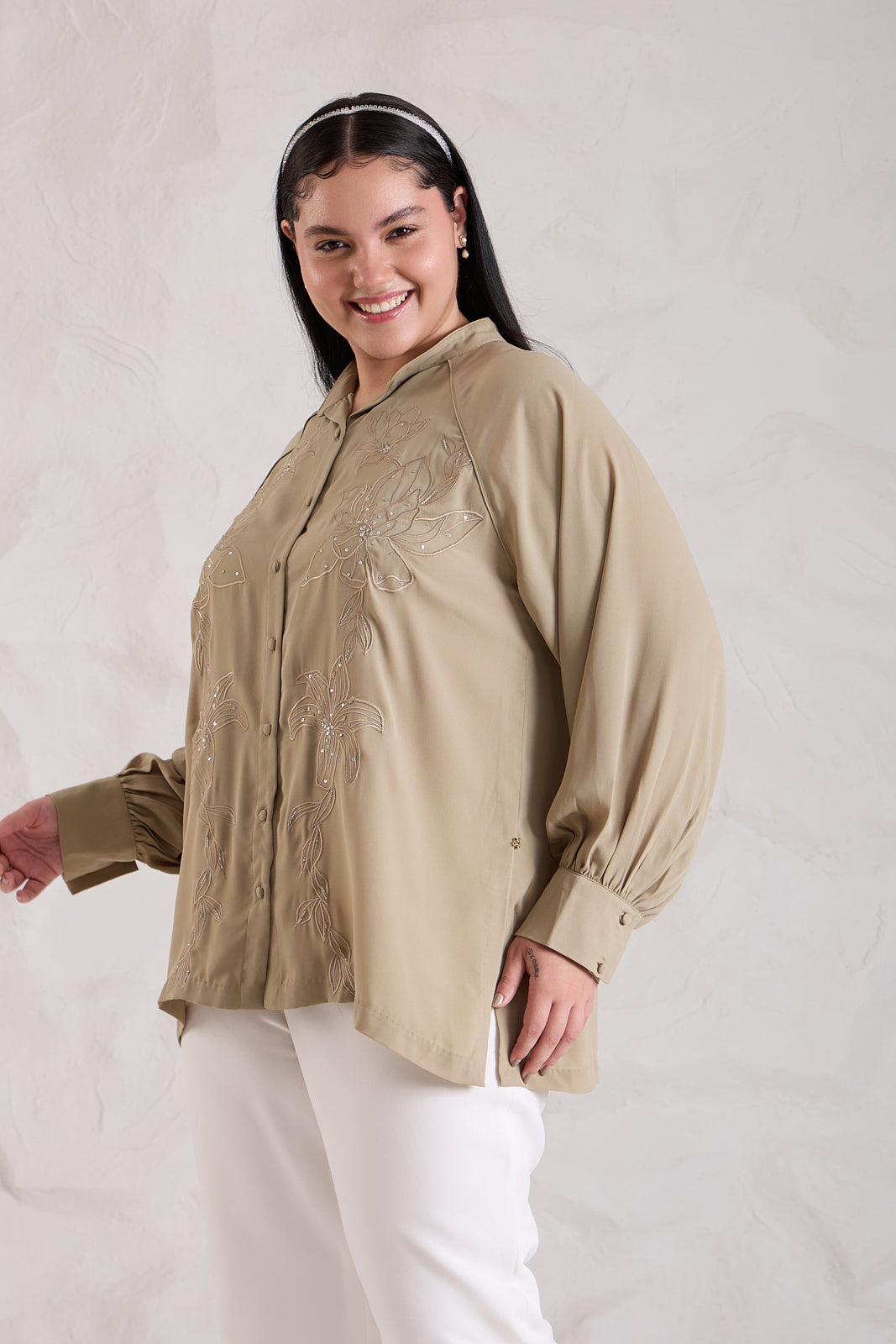 CHARMER embroidered shirt