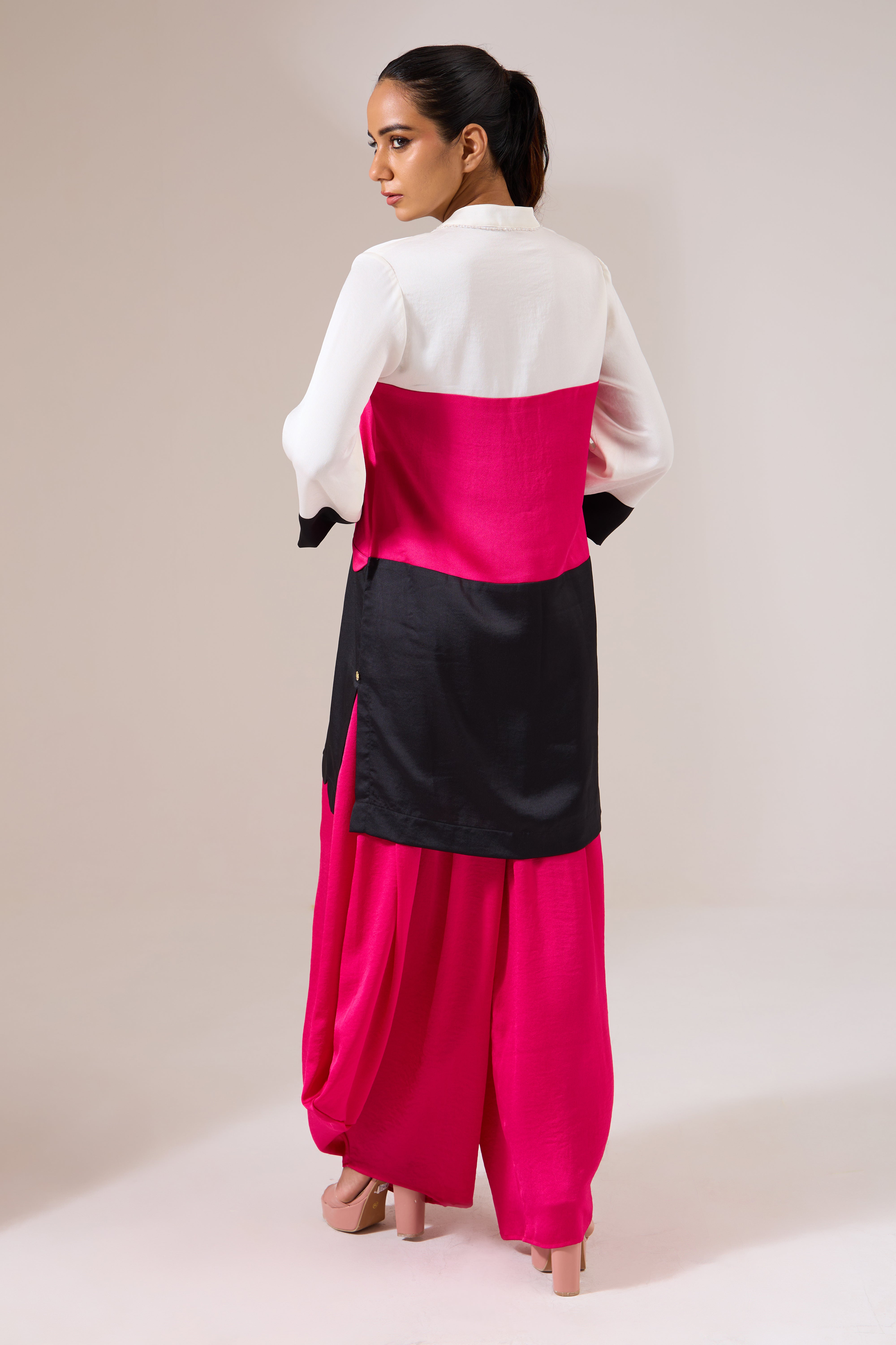 TRIANA Formal Colorblock Tunic Set
