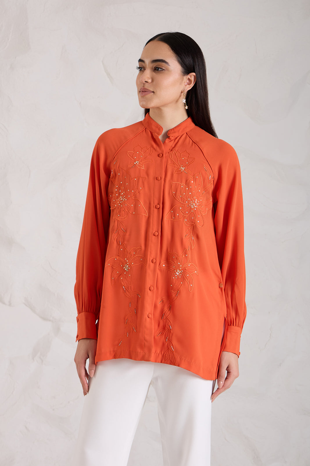 CHARMER embroidered shirt